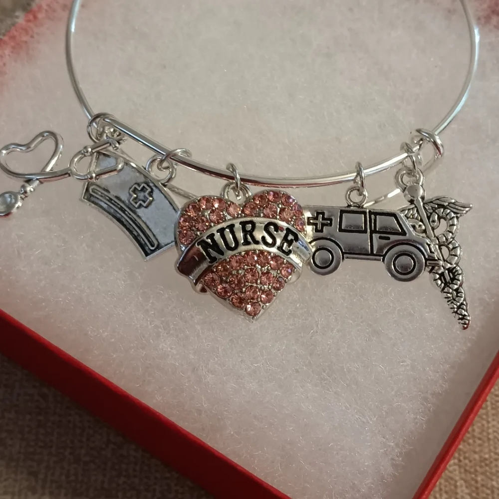 Nurse charm bracelet